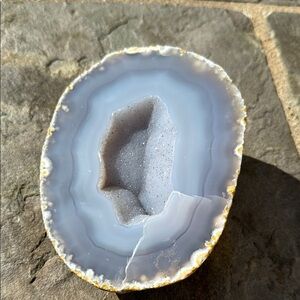 Natural Agate Geode Slice